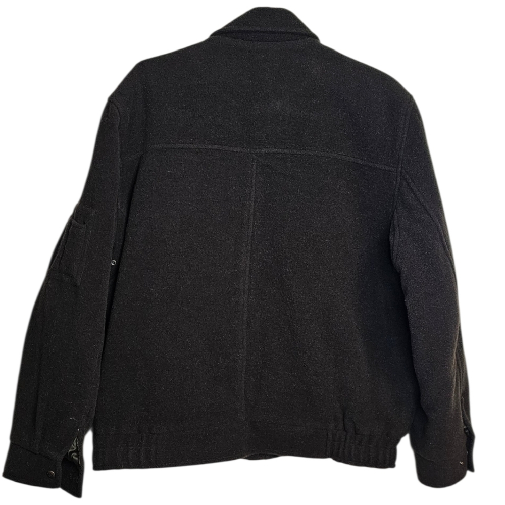 Vintage Columbia Sportswear Wool Blend Quilted Bomber Jacket Brown - Picture 2 of 9